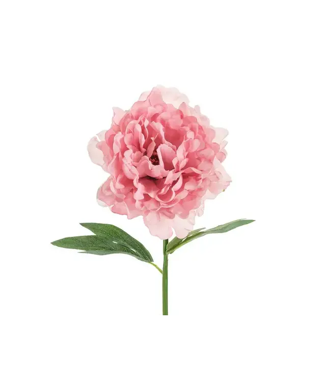 Pioenroos roze | Kunstbloem | 35 cm