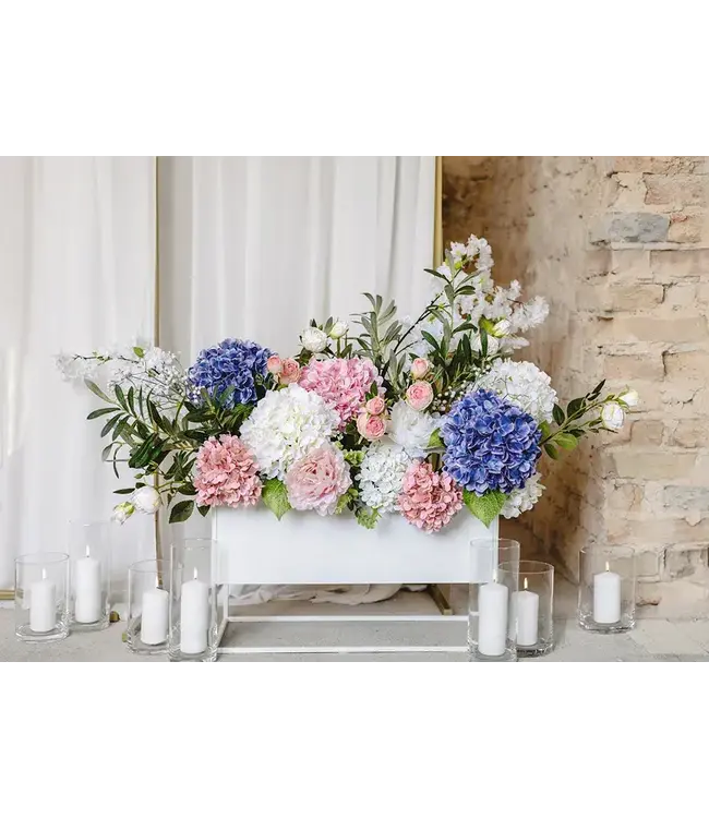 Hortensia wit | Kunstbloem | 35 cm