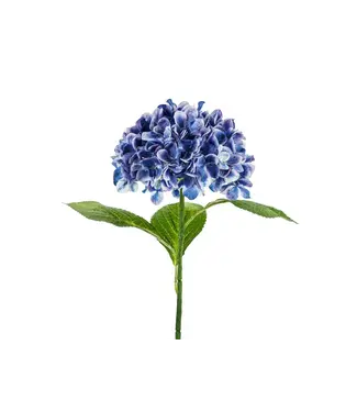 Kunstbloem Hortensia  | 69 cm | marineblauw