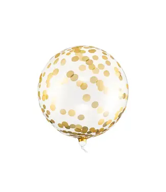 Orbz Ballon met stippen | 40cm | goud