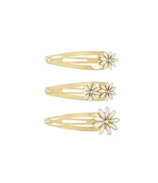 Haarspeldjes Daisy | 5x1,5-2 cm | goud