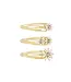 Haarspeldjes Daisy | 5x1,5-2 cm | goud