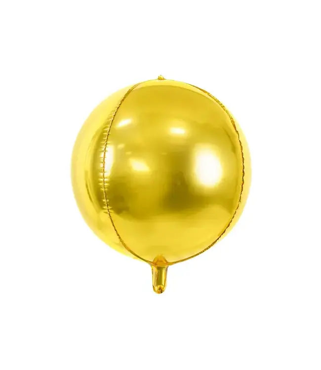 Folieballon bal/orbz goud - 40 cm