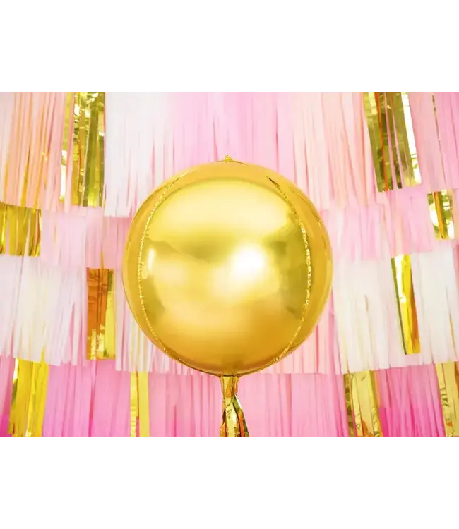 Folieballon bal/orbz goud - 40 cm