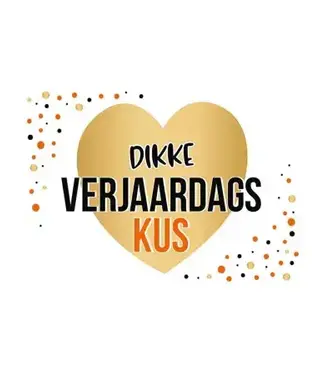 Artige Wenskaart | Dikke verjaardagskus