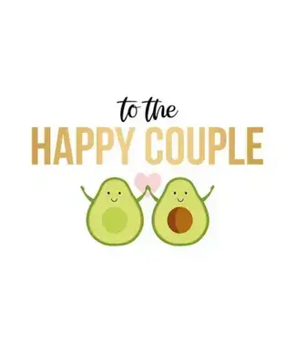 Artige Wenskaart | To the happy couple