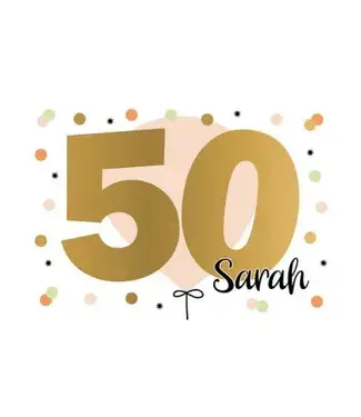 Artige Wenskaart | 50 Sarah