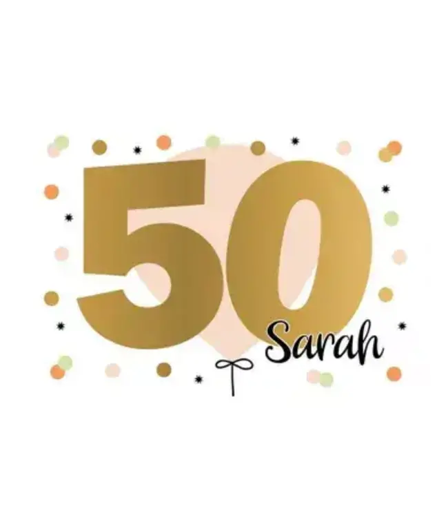 Wenskaart | 50 Sarah