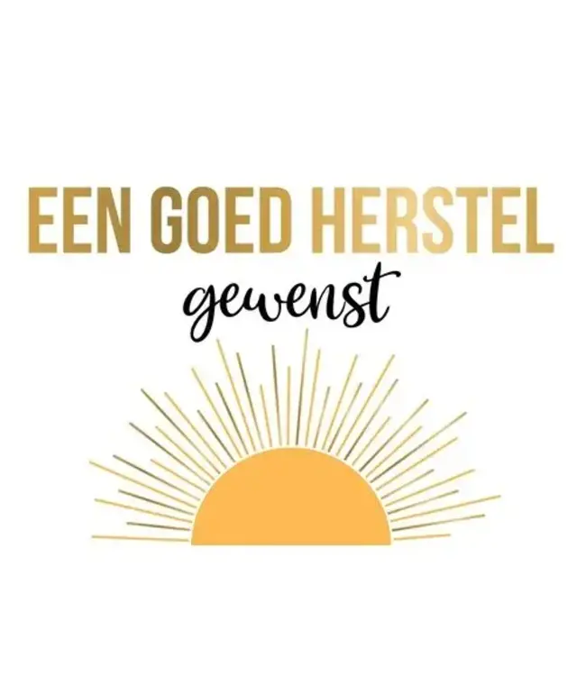 Wenskaart | Een goed herstel gewenst
