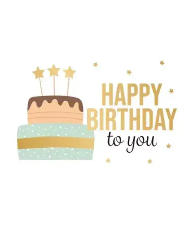 Wenskaart | Happy birthday to you