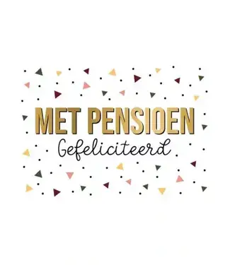 Artige Wenskaart | Met pensioen gefeliciteerd
