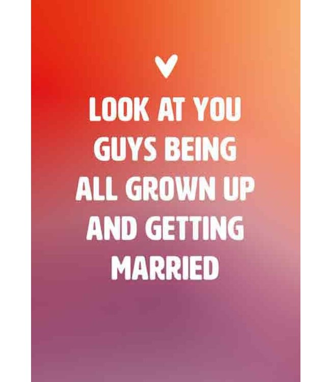 Wenskaart | Getting married