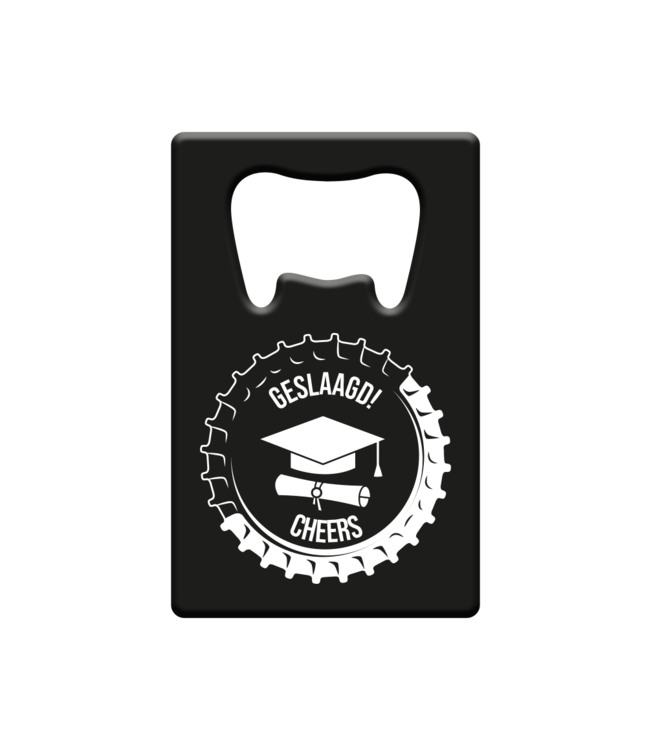 Metalen bier opener | Geslaagd school