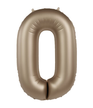 Folat Cijferballon 0 Starlight Gold | 86 cm