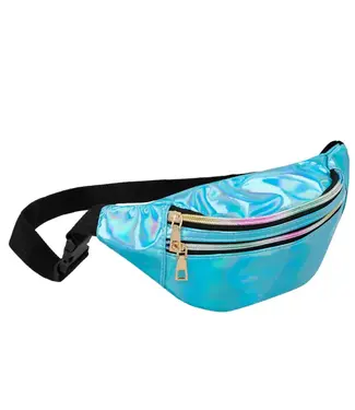 Heuptasje blauw holographic