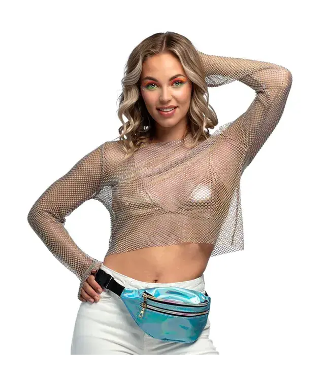 Heuptasje blauw holographic