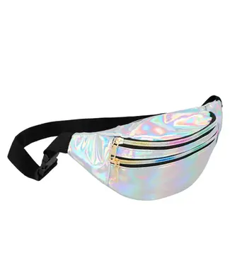 Heuptasje zilver holographic