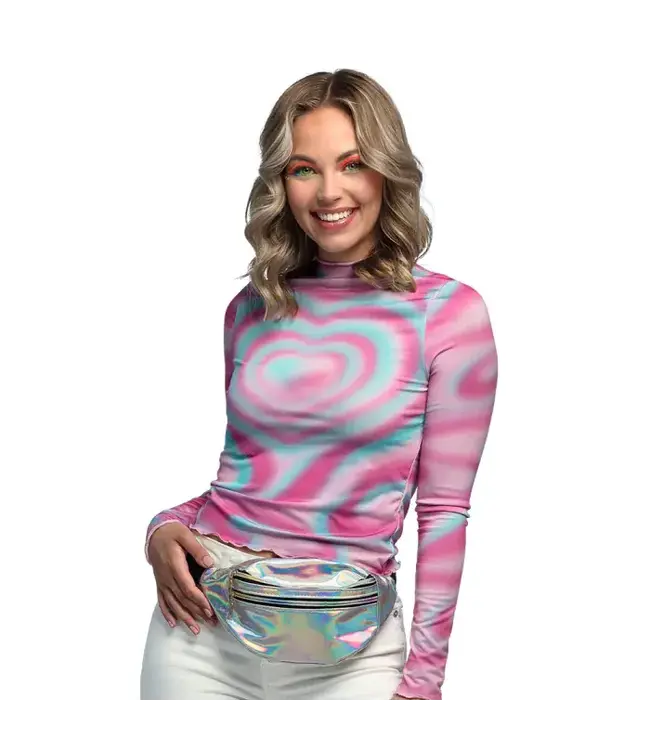 Heuptasje zilver holographic