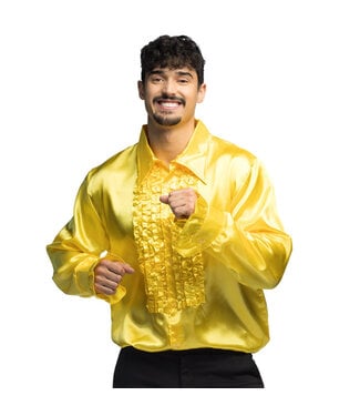 Shirt Party geel | Maat XL