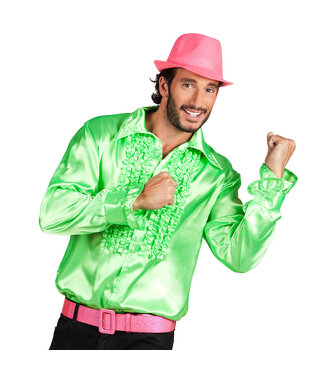 Shirt Party groen  Maat L