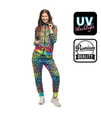 Trainingspak Leopard art babe UV | Maat M