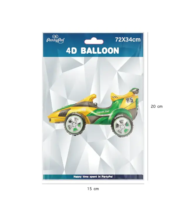 Folieballon raceauto | 72 x 34 cm