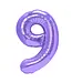 Cijferballon 9 paars | 100 cm