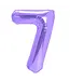 Cijferballon 7 paars | 100 cm