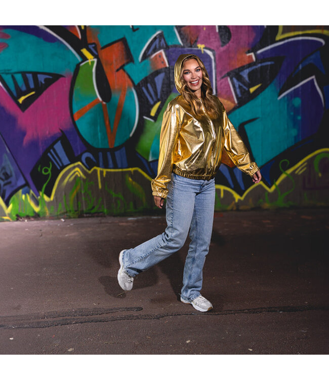 Jasje Rave goud metallic | Maat M