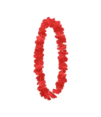 PartyPal Hawaiikrans rood