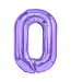 Cijferballon 0 paars | 100 cm