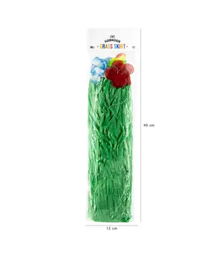 PartyPal Hawaiirok groen met bloemen