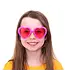 Hartjesbril roze
