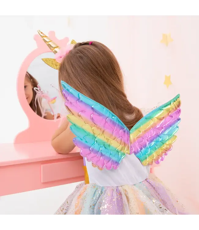 Regenboog vleugels | 44 x 22 cm