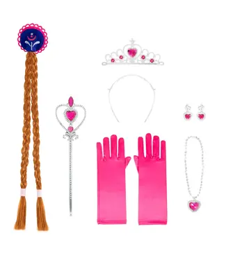 PartyPal Prinsessen accessoires ANNA | Zilver en roze