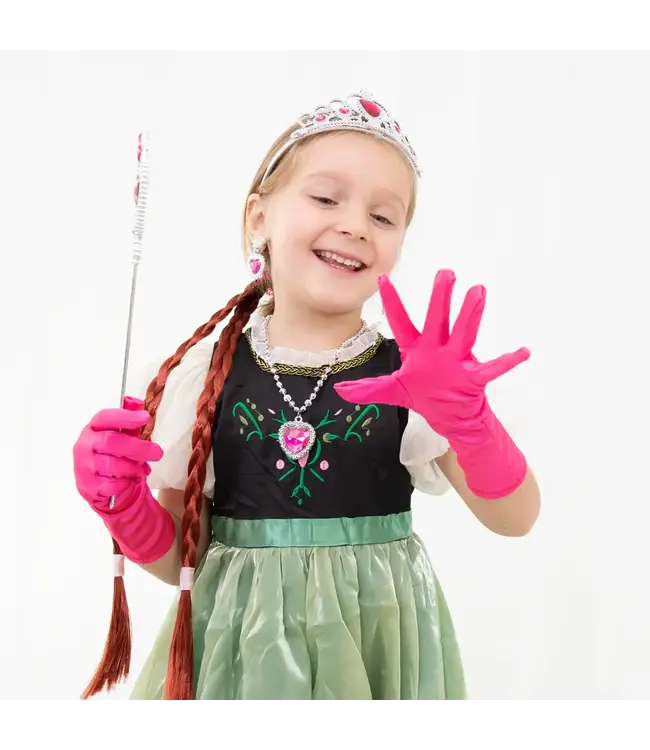 Prinsessen accessoires ANNA | Zilver en roze