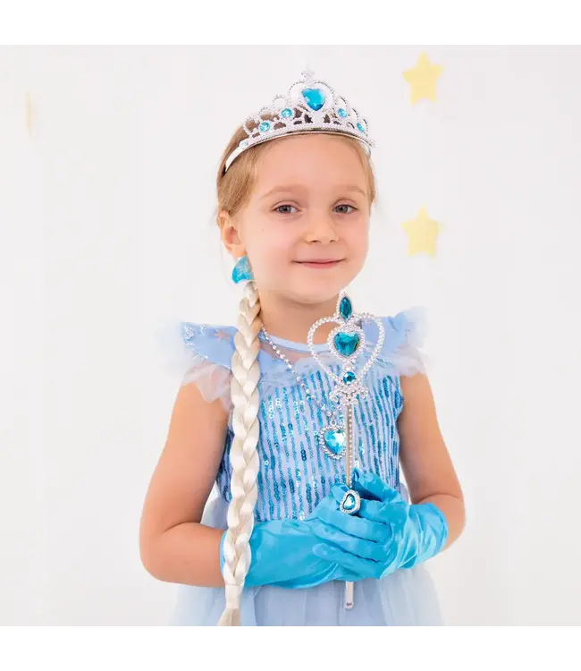 Prinsessen accessoires ELSA | Zilver en blauw
