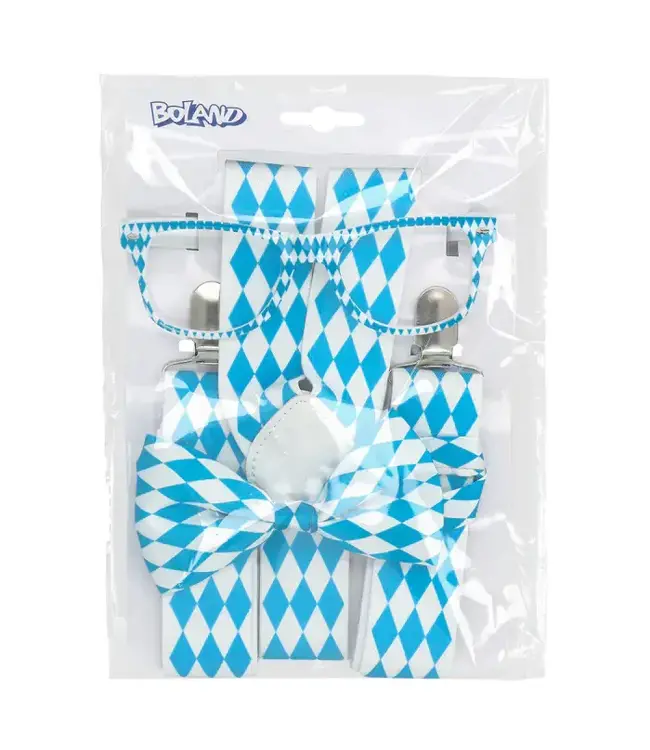 Accessoireset Oktoberfest | Bretels, bril & strik