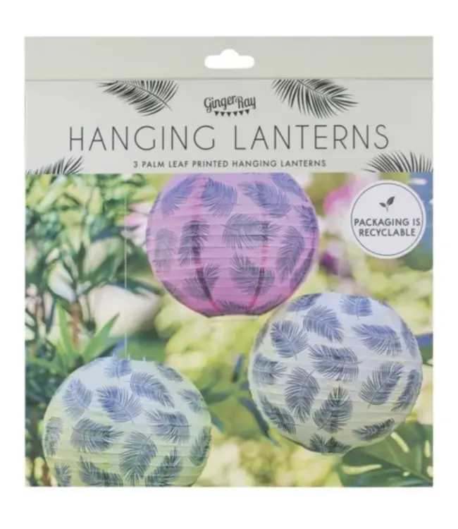 Lampionnen Tropical | 25 cm | 3 stuks