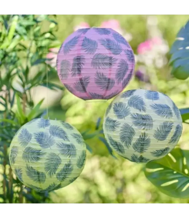 Lampionnen Tropical | 25 cm | 3 stuks