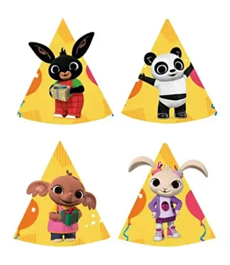 Amscan Feesthoedjes Bing | 16 cm | 8 stuks