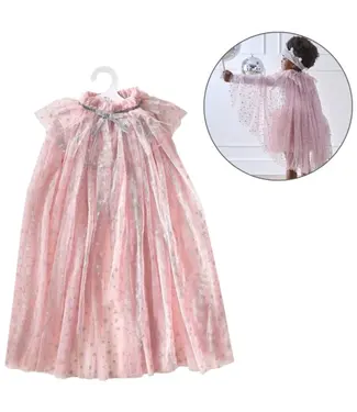 Ginger Ray Blush & Silver Star Cape tule roze | 4 tot 6 jaar