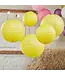 Lampion papier geel | 30 cm | 5 stuks