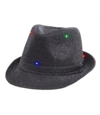 GoDan Zwarte hoed met lichtjes