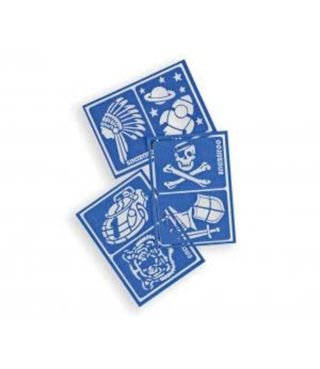 Schmink stencils jongens