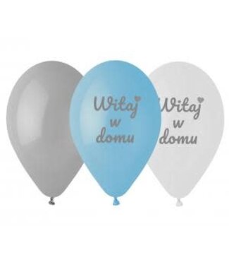 GeMar OUTLET Ballonnen "Witaj w Domu" | 30 cm | 8 stuks
