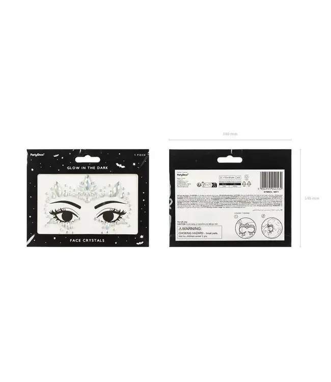 Face decoration crystals | Glow in the dark