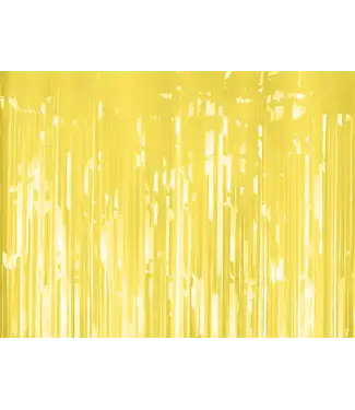 PartyDeco Backdropgordijn lichtgeel | 100x200cm