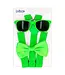 Accessoireset NEON groen | Bretels, zonnebril, strikje