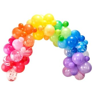 Ginger Ray Ballonnenboog regenboog | 85 stuks